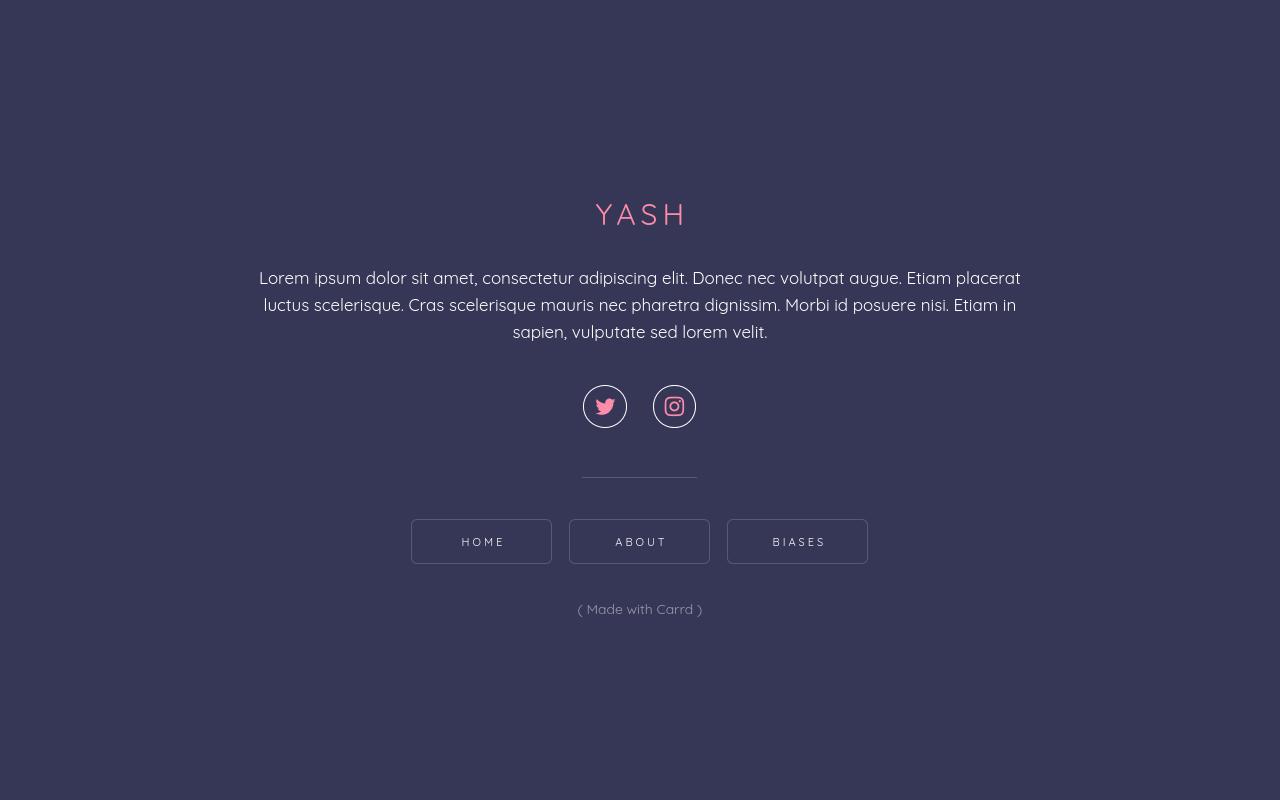 Carrd profile picture for @yash